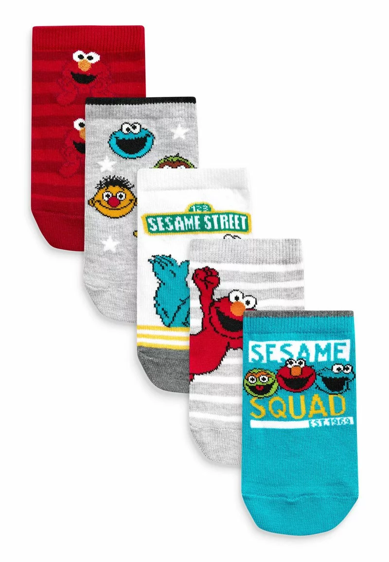 Next Kinder 5 PACK RICH - Socken - Grey Blue Red Sesame Street 1 Next Kinder 5 PACK RICH - Socken - Grey Blue Red Sesame Street