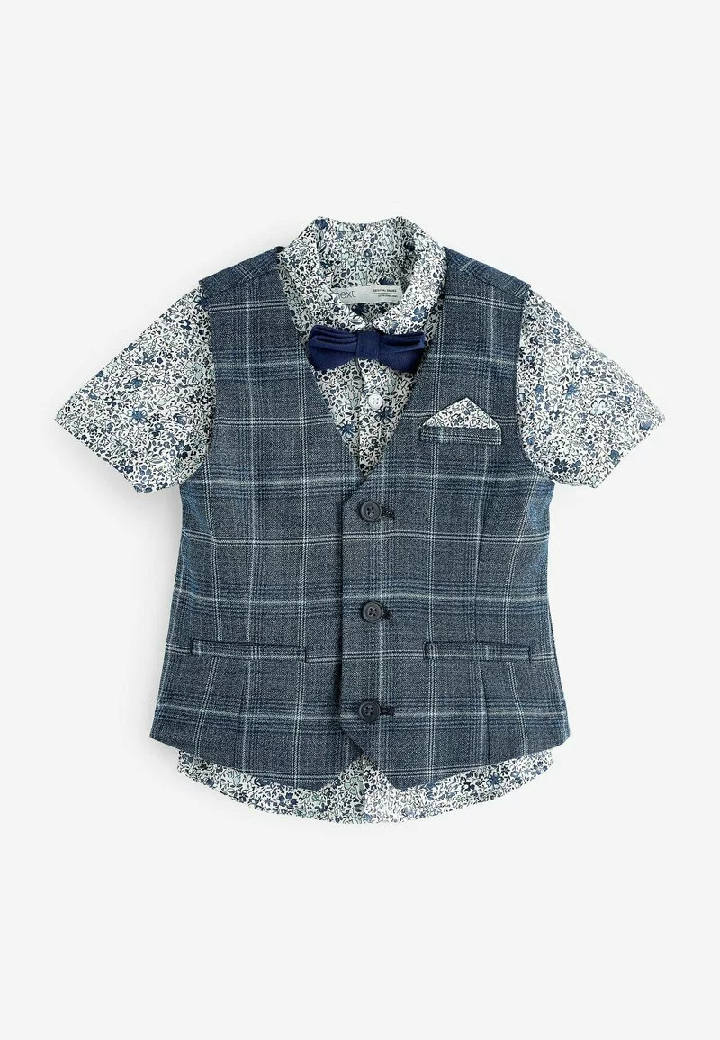 Next Kinder CHECK FABRIC - Weste - Blue 2 Next Kinder CHECK FABRIC - Weste - Blue – Bild 2