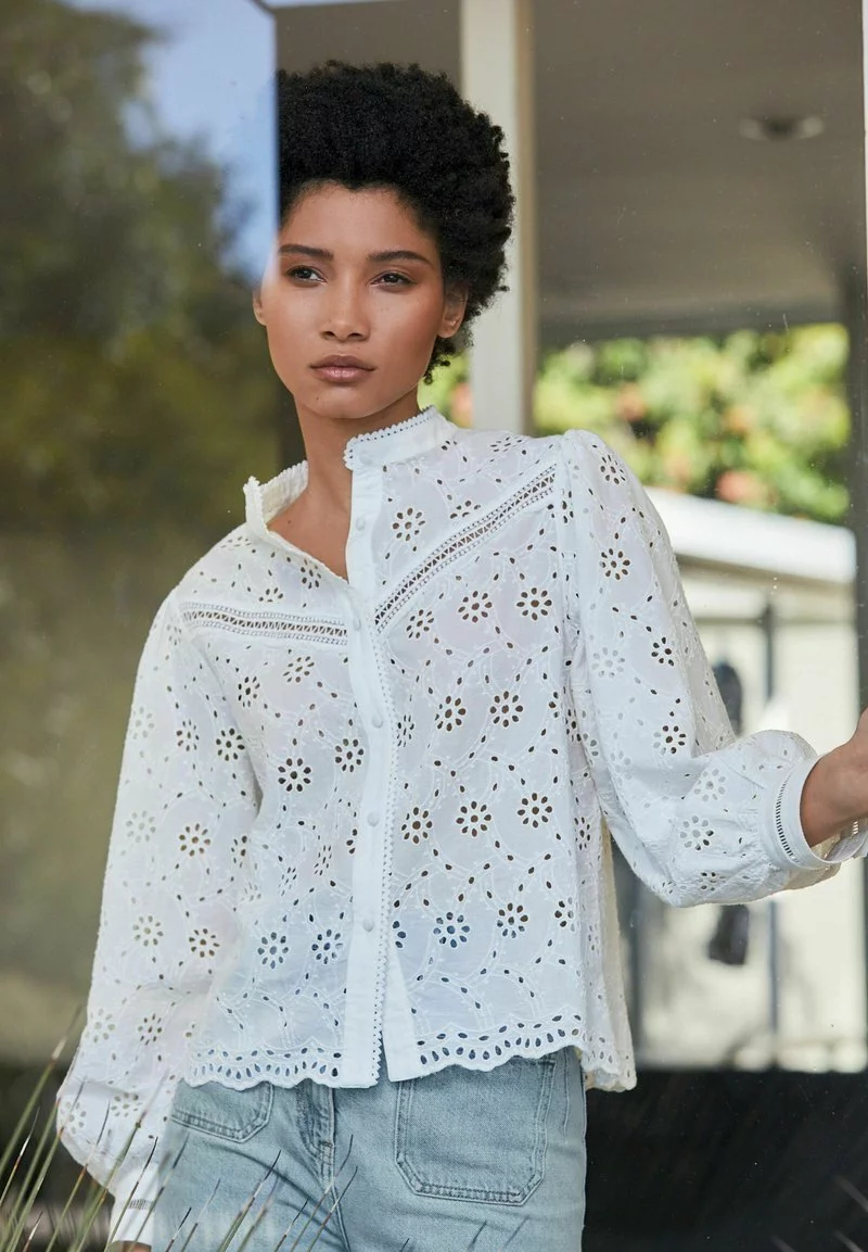 Next Damen LONG SLEEVE - Hemdbluse - White 2 Next Damen LONG SLEEVE - Hemdbluse - White – Bild 2