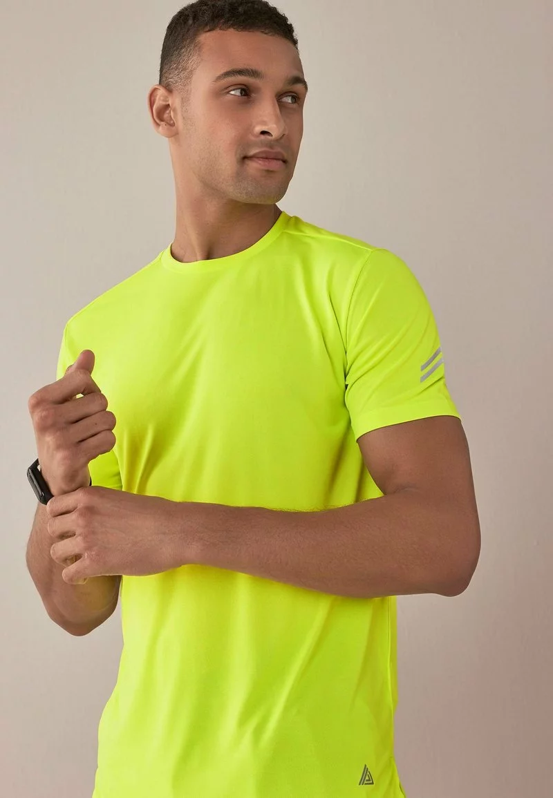 Next ACTIVE SPORTS - T-Shirt Print - Yellow | Herren 4 Next ACTIVE SPORTS - T-Shirt Print - Yellow | Herren – Bild 4
