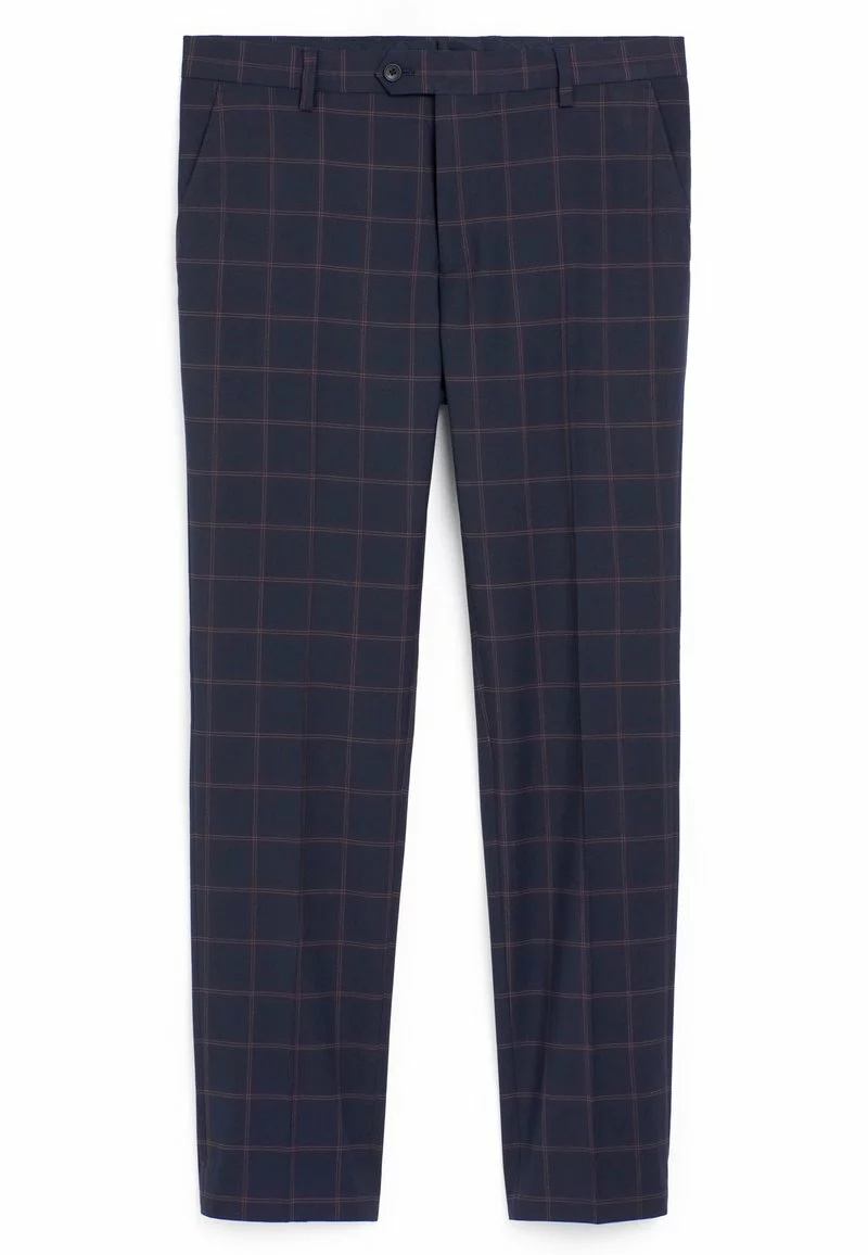 Next Herren CHECK SKINNY FIT - Stoffhose - Dark Blue 1 Next Herren CHECK SKINNY FIT - Stoffhose - Dark Blue