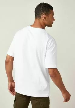 Next Herren HEAVYWEIGHT - T-Shirt Basic - White