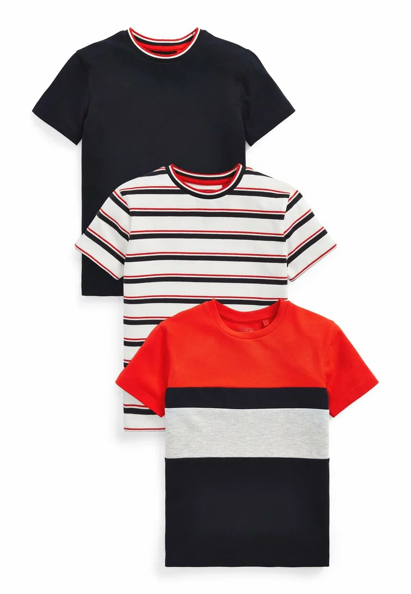 Next Kinder 3 PACK SHORT SLEEVE - T-Shirt Print - Multi Coloured 1 Next Kinder 3 PACK SHORT SLEEVE - T-Shirt Print - Multi Coloured