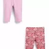 Next Kinder 2 PACK CROPPED - Leggings - Hosen - Pink Pretty Floral