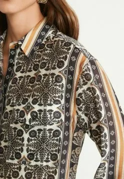 Next Damen LONG SLEEVE UTILITY - Hemdbluse - Black Geo Print -Next Großes Kaufhaus e829c046cc8641c5a0e2d30eabdaae76