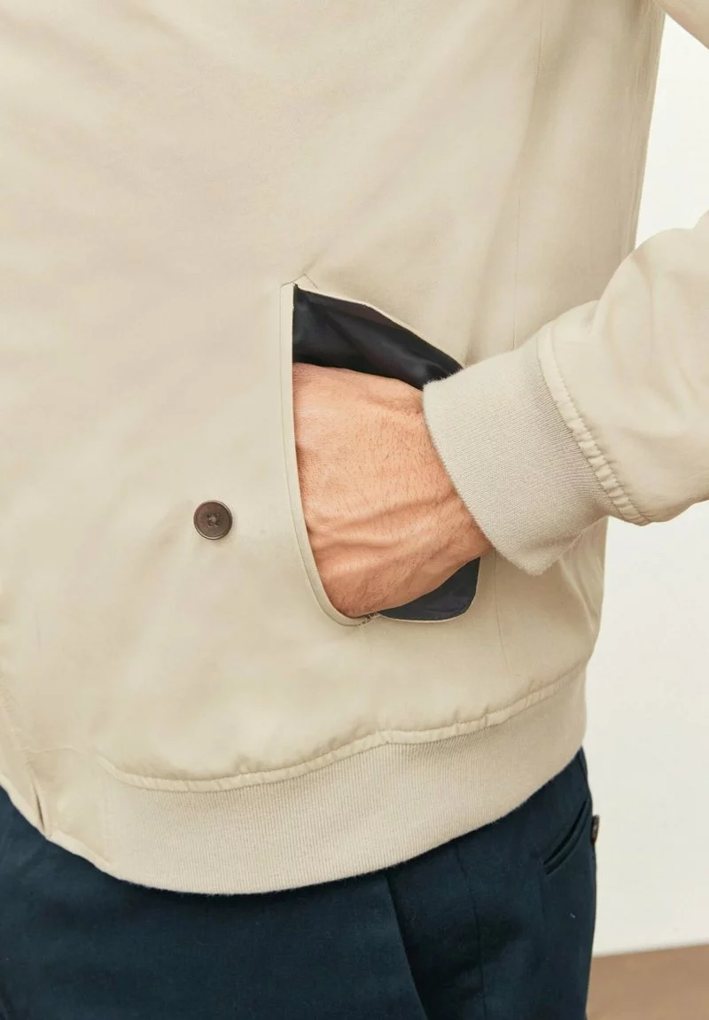 Next Herren NOVA FIDES HARRINGTON - Leichte Jacke - Stone 4 Next Herren NOVA FIDES HARRINGTON - Leichte Jacke - Stone – Bild 4