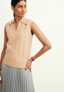 Next Damen Top - Camel