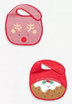 Next Unisex CHRISTMAS 2 PACK - Lätzchen - Red