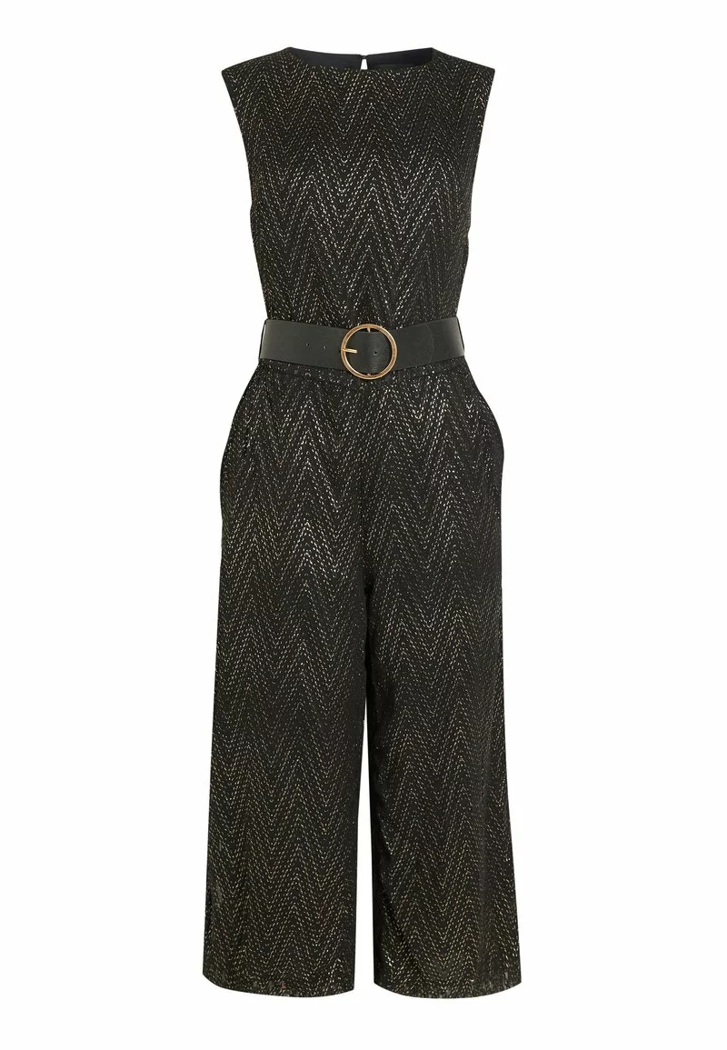 Next Damen METALLIC - Jumpsuit - Black 4 Next Damen METALLIC - Jumpsuit - Black – Bild 4