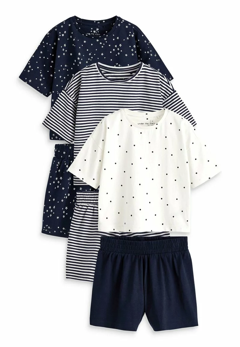 Next Kinder (9MTHS-16YRS) 3 PACK SET - Nachtwäsche Set - Navy White Star Stripe Spot 1 Next Kinder (9MTHS-16YRS) 3 PACK SET - Nachtwäsche Set - Navy White Star Stripe Spot