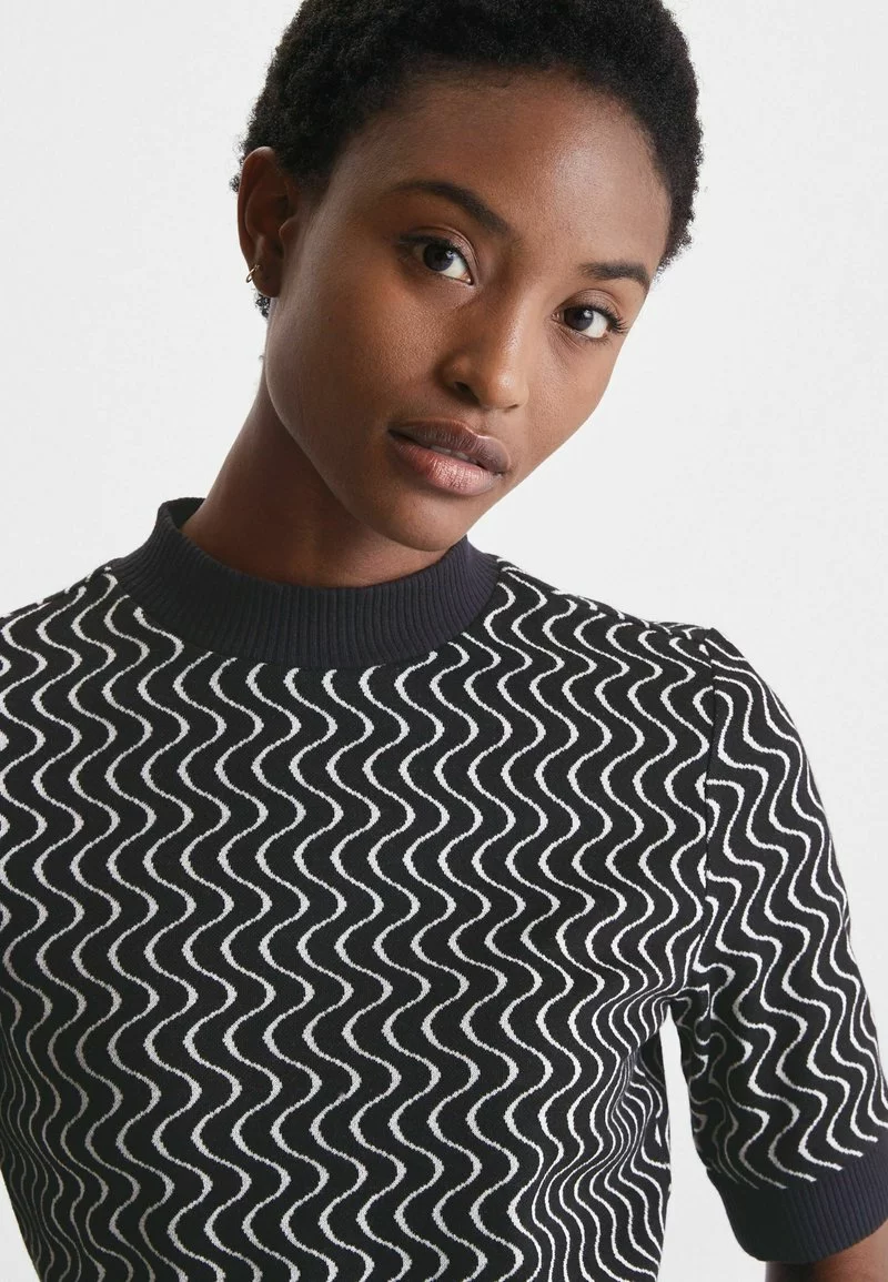 Next Damen SHORT SLEEVE - Strickkleid - Black 4 Next Damen SHORT SLEEVE - Strickkleid - Black – Bild 4