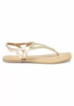 Next Damen FOREVER COMFORT PLAITED - Zehentrenner - Gold