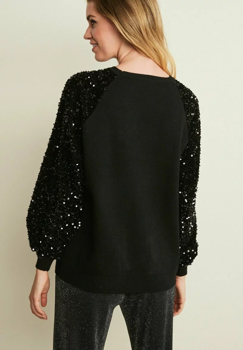Next Damen SEQUIN - Strickpullover - Black 2 Next Damen SEQUIN - Strickpullover - Black – Bild 2