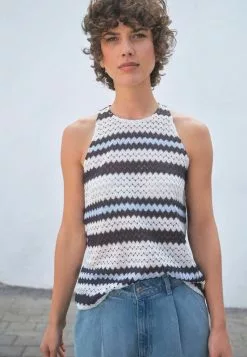 Next Damen SLEEVELESS - Top - Blue White Stripe -Next Großes Kaufhaus eb6cebd34a754c9bb41404d630a4c87d