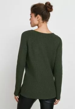 Next Damen CROSS OVER DETAIL NECK - Strickpullover - Khaki -Next Großes Kaufhaus eb73686fc12b42098d9a6dbaa96798fa