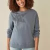 Next Damen GRAPHIC - Sweatshirt - Blue