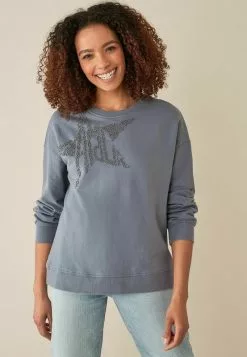 Next Damen GRAPHIC - Sweatshirt - Blue