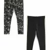 Next Kinder Leggings - Hosen - Black Mono Splat Print