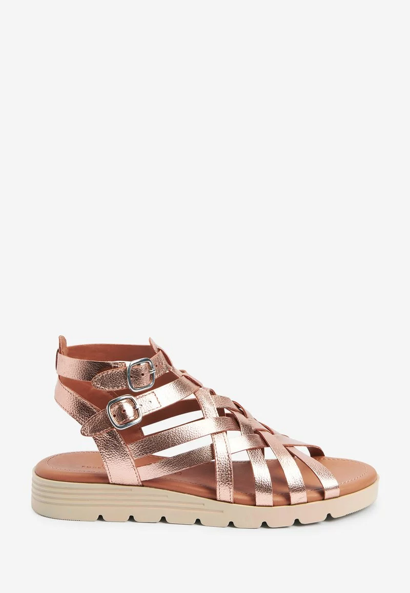 Next Damen Keilsandalette - Rose Gold Coloured 3 Next Damen Keilsandalette - Rose Gold Coloured – Bild 3