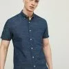 Next SHORT SLEEVE TEXTURED - Hemd - Navy Blue | Herren