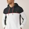 Next Herren COLOURBLOCK - Kapuzenpullover - Black White