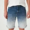 Next Kinder Jeans Shorts - Blue Dip Dye