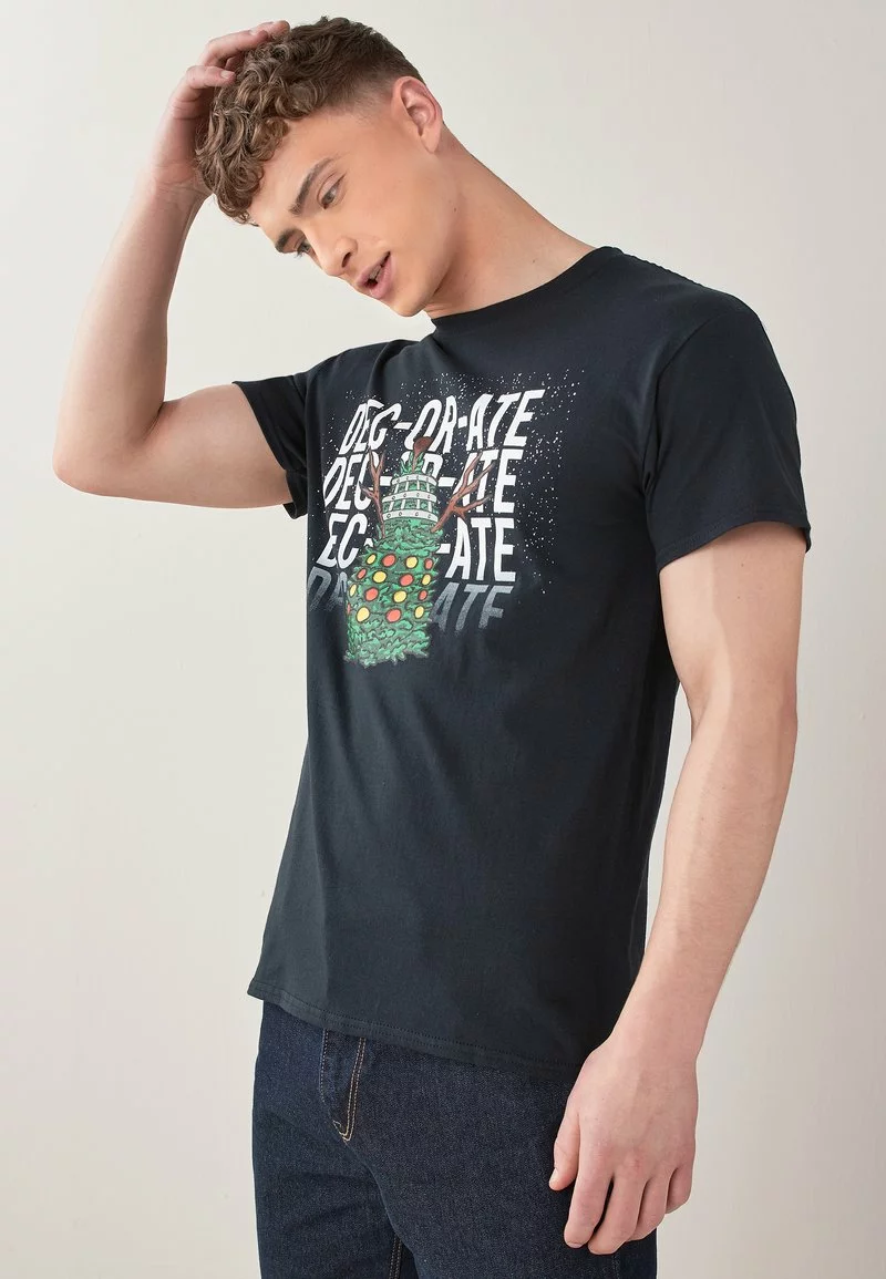 Next Herren T-Shirt Print - Black 1 Next Herren T-Shirt Print - Black