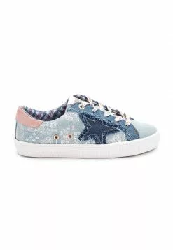 Next STAR LACE-UP - Sneaker Low - Denim Blue Patchwork | Kinder