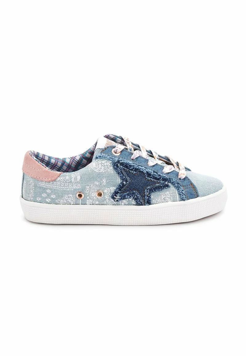 Next STAR LACE-UP - Sneaker Low - Denim Blue Patchwork | Kinder 1 Next STAR LACE-UP - Sneaker Low - Denim Blue Patchwork | Kinder