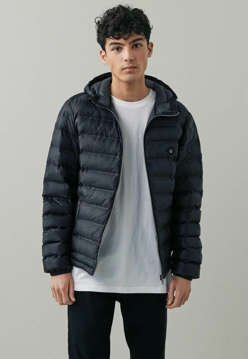 Next Herren SHOWER RESISTANT HEATSEAL HOODED PUFFER - Winterjacke - Black 1 Next Herren SHOWER RESISTANT HEATSEAL HOODED PUFFER - Winterjacke - Black