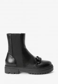 Next Damen Plateaustiefelette - Black