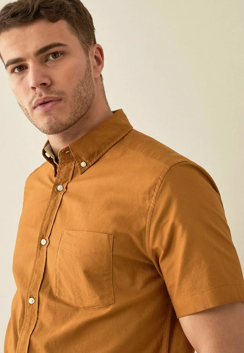 Next SHORT SLEEVE OXFORD - Hemd - Orange | Herren 3 Next SHORT SLEEVE OXFORD - Hemd - Orange | Herren – Bild 3