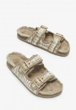 Next Damen Pantolette Flach - Beige -Next Großes Kaufhaus ef4cb3951cfa46d194ec5640c914afd3