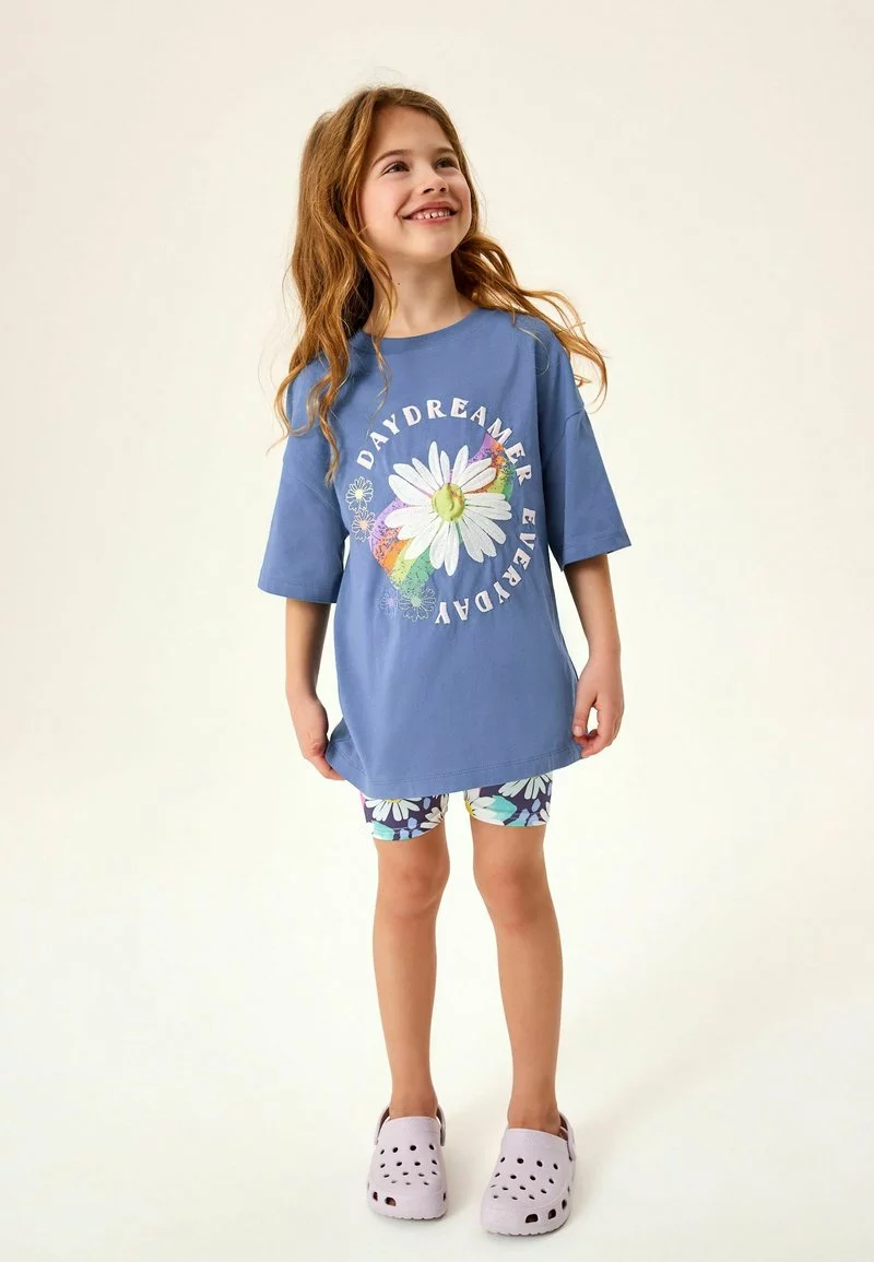 Next SET - Shorts - Blue Pink Green Rainbow Daisy | Kinder 1 Next SET - Shorts - Blue Pink Green Rainbow Daisy | Kinder