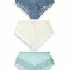 Next Damen KNICKERS 3 PACK - Slip - Blue/green/cream