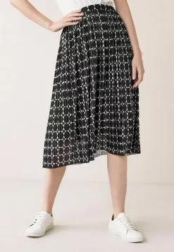 Next A-Linien-Rock - Black White Spot | Damen