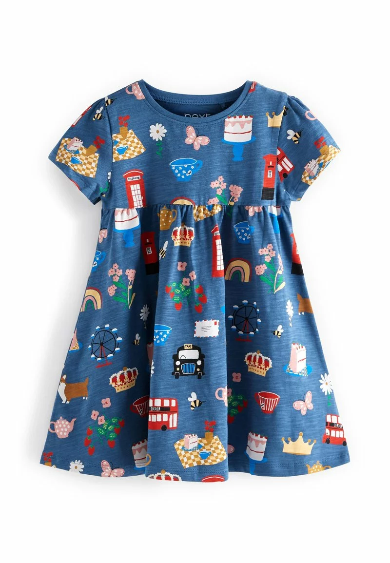 Next Kinder Jerseykleid - Blue London Jubilee 3 Next Kinder Jerseykleid - Blue London Jubilee – Bild 3