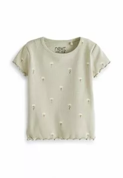 Next SHORT SLEEVE RICH - T-Shirt Print - Sage Green Floral | Kinder