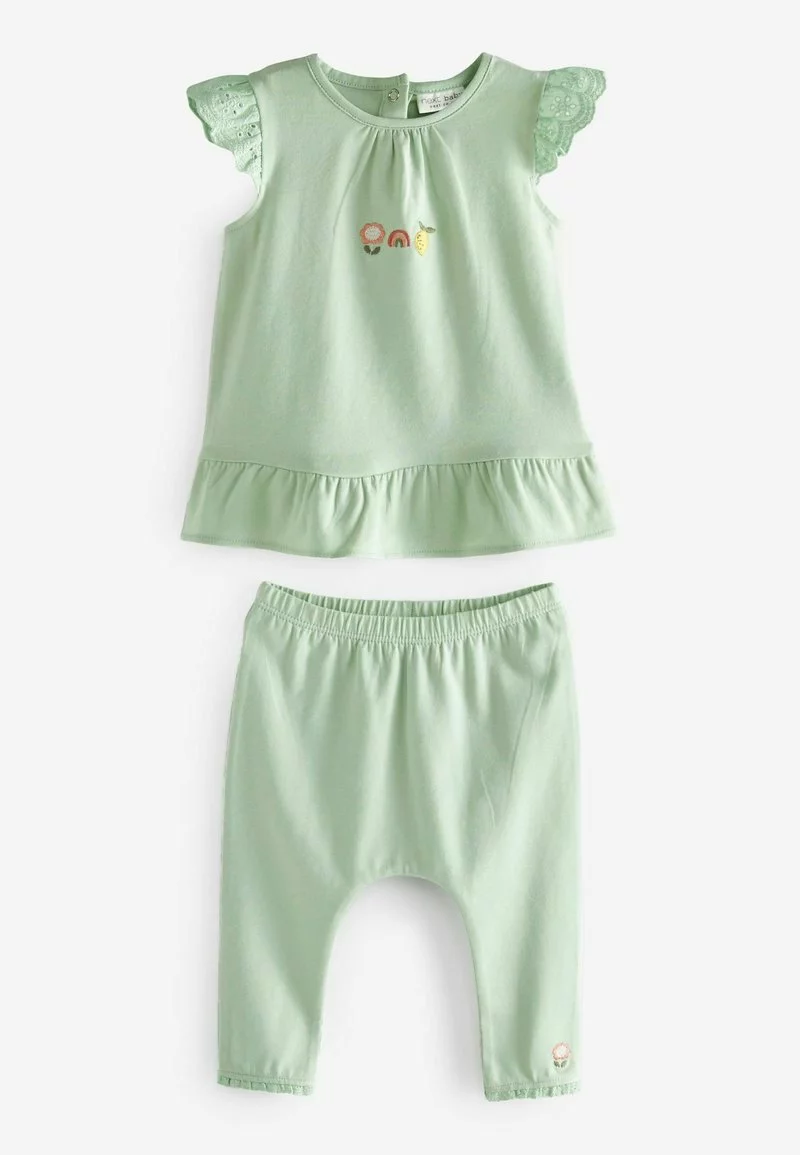Next Kinder 4 PIECE SET - T-Shirt Print - Sage Green/floral Short Sleeved 3 Next Kinder 4 PIECE SET - T-Shirt Print - Sage Green/floral Short Sleeved – Bild 3