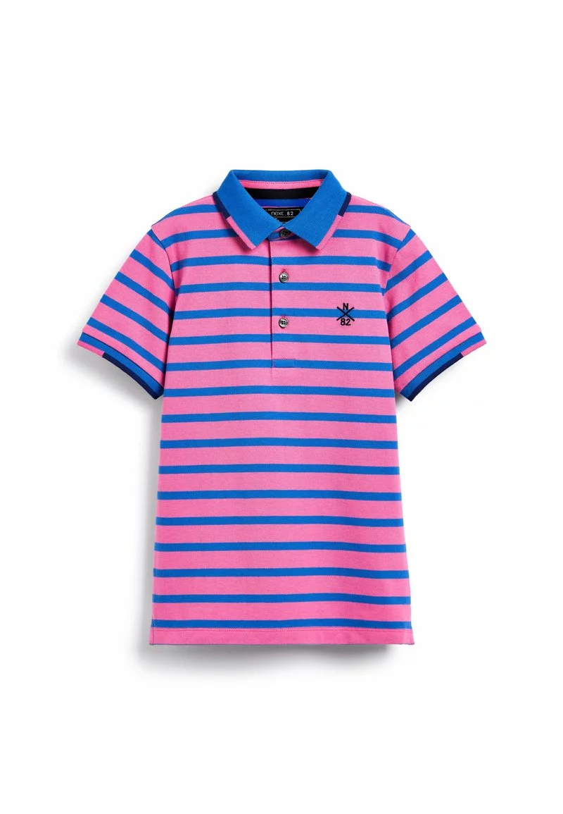 Next Kinder SHORT SLEEVE - Poloshirt - Pink Blue 1 Next Kinder SHORT SLEEVE - Poloshirt - Pink Blue