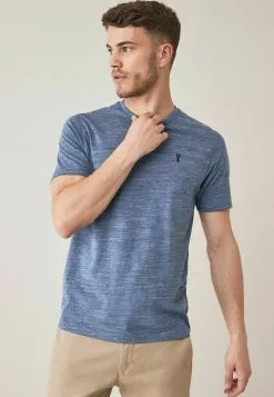 Next T-Shirt Print - Blue Marl | Herren