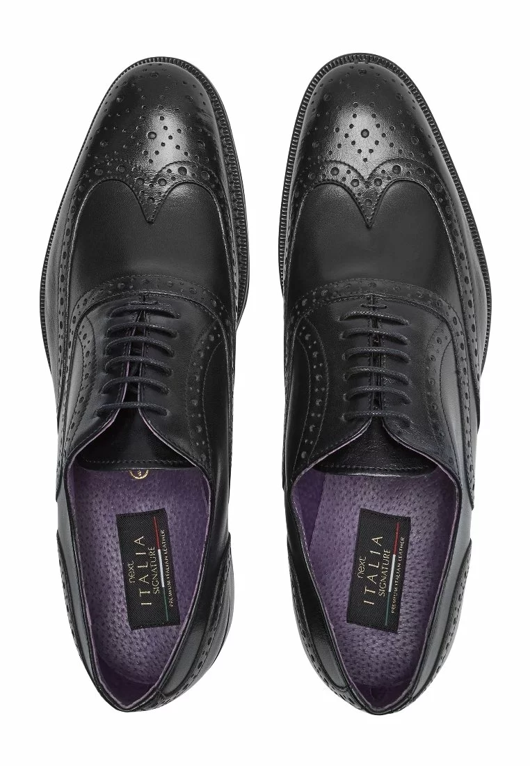 Next Herren SIGNATURE WING CAP BROGUE - Business-Schnürer - Black 2 Next Herren SIGNATURE WING CAP BROGUE - Business-Schnürer - Black – Bild 2
