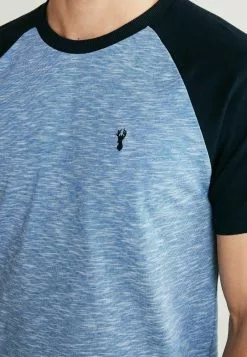 Next BLOCK - T-Shirt Print - Navy Blue Raglan | Herren -Next Großes Kaufhaus f1f36279f09d4c5b95ee380166526cff