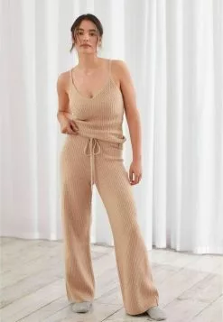 Next SAVANNAH MILLER - Stoffhose - Oatmeal Cream | Damen