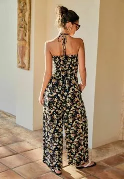 Next Damen SHIRRED BANDEAU - Jumpsuit - Black Ditsy -Next Großes Kaufhaus f37b4248a02744dd816b5f61ced14761