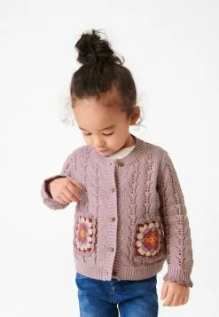 Next Kinder Strickjacke - Purple