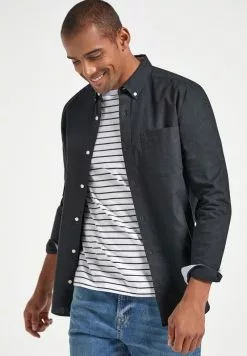 Next Herren OXFORD - Hemd - Black