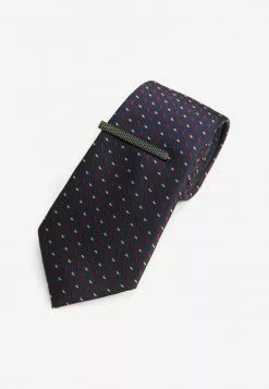 Next Herren TEXTURED 2 PACK WITH CLIP - Krawatte - Red Burgundy -Next Großes Kaufhaus f3df8e391cc14e54bdb179299dca7a79