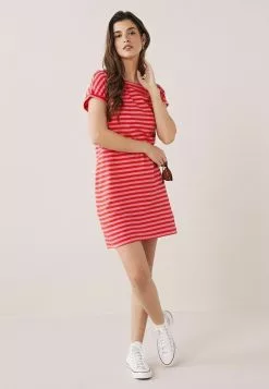 Next Damen Jerseykleid - Pink Red Stripe -Next Großes Kaufhaus f3ef625571eb4298a7198ac6c65c51a7