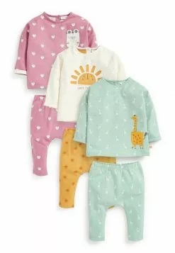 Next Kinder 6 PACK - Stoffhose - Yellow Pink Blue